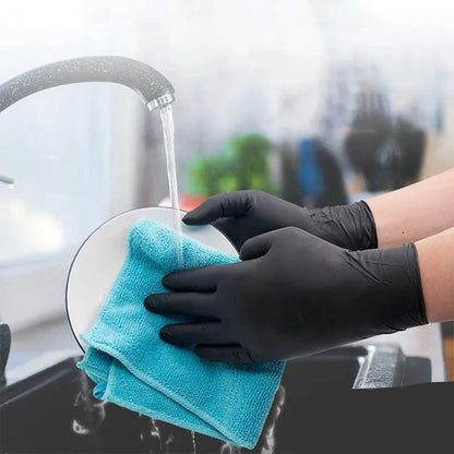 Black Disposable Nitrile Gloves