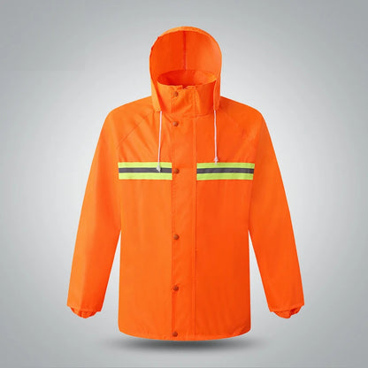 Reflective Fluorescent Waterproof Raincoat