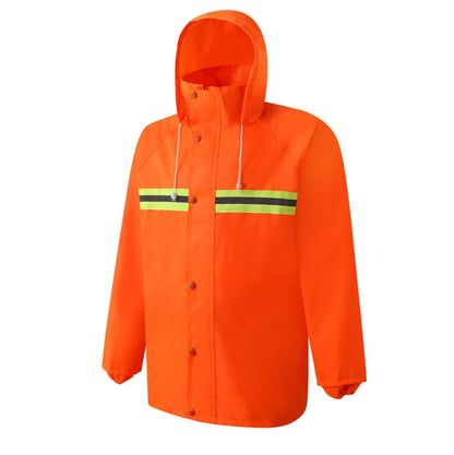 Reflective Fluorescent Waterproof Raincoat