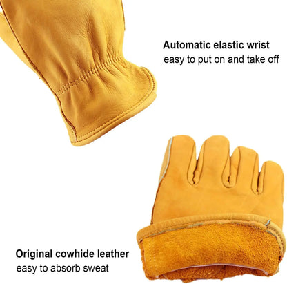 Durable Flex Grip Leather Work Gloves