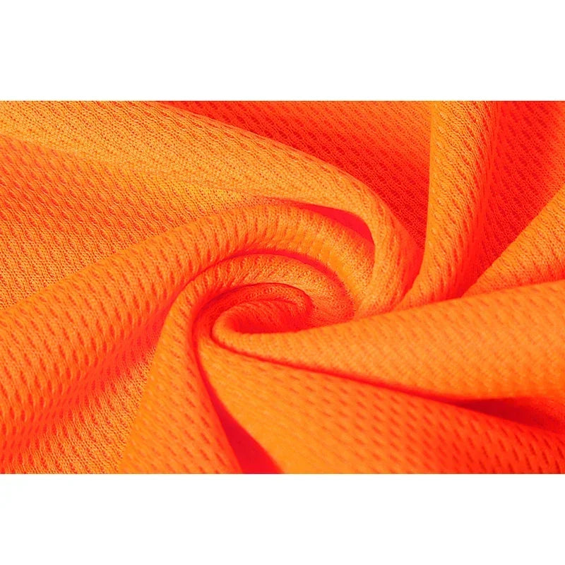 High Visibility Fluorescent Yellow Reflective Safety Long Sleeve Shirt