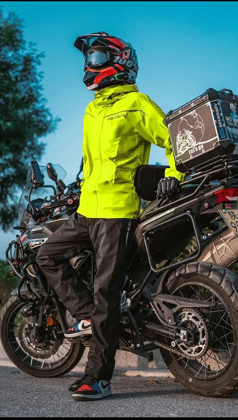 Motowolf Waterproof Motorcycle Rain Suit