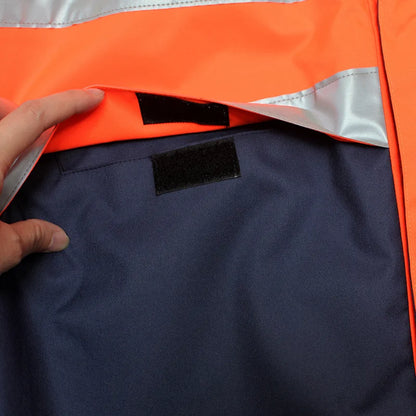 High Visibility Reflective Raincoat and Pants Waterproof Safety Workwear