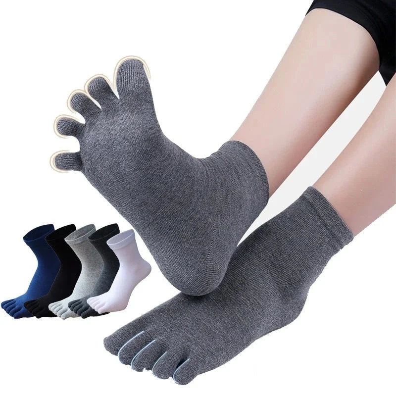 Breathable Cotton Toe Socks