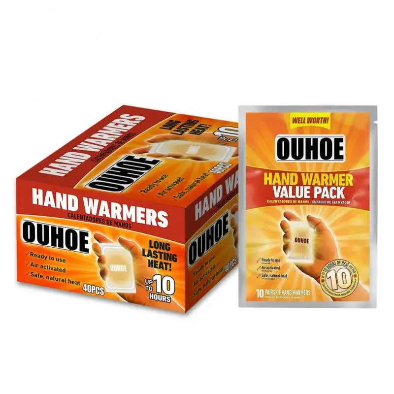 Disposable Hand Warmers - Self-Heating Adhesive Heat Pack