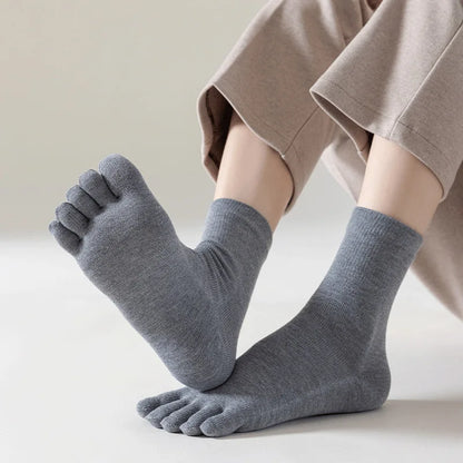 Breathable Cotton Toe Socks