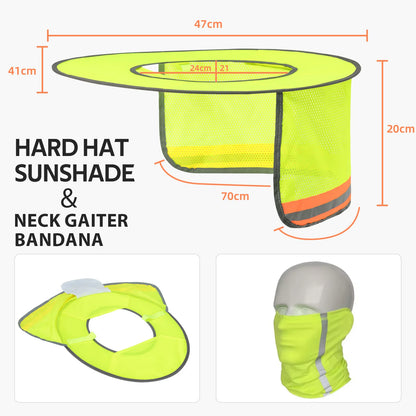 Hi-Vis Hard Hat Sun Shade