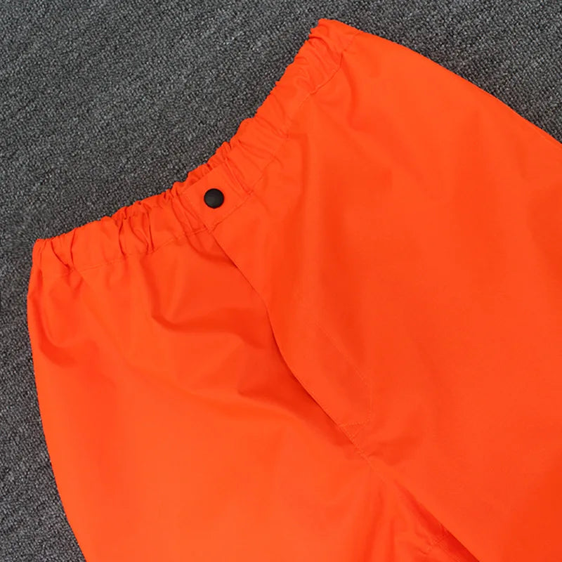 High Visibility Reflective Raincoat and Pants Waterproof Safety Workwear