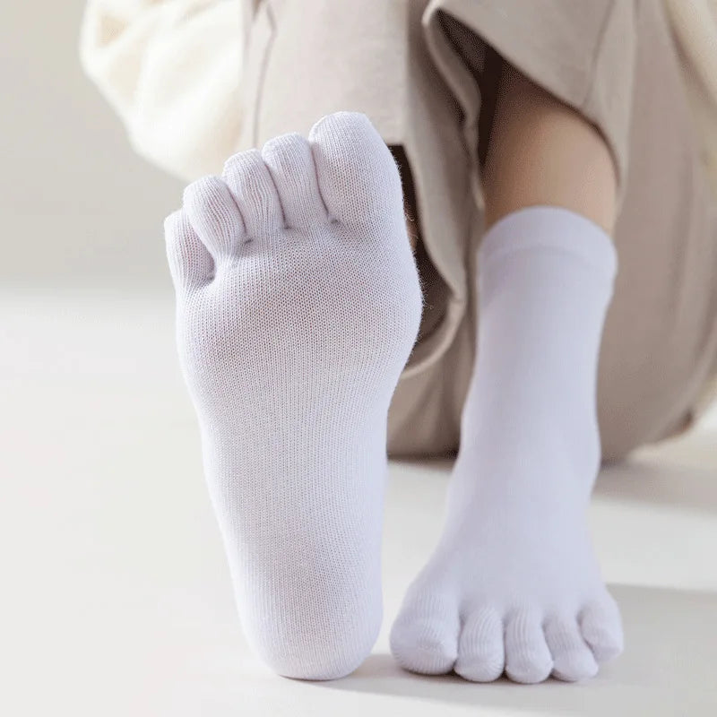 Breathable Cotton Toe Socks