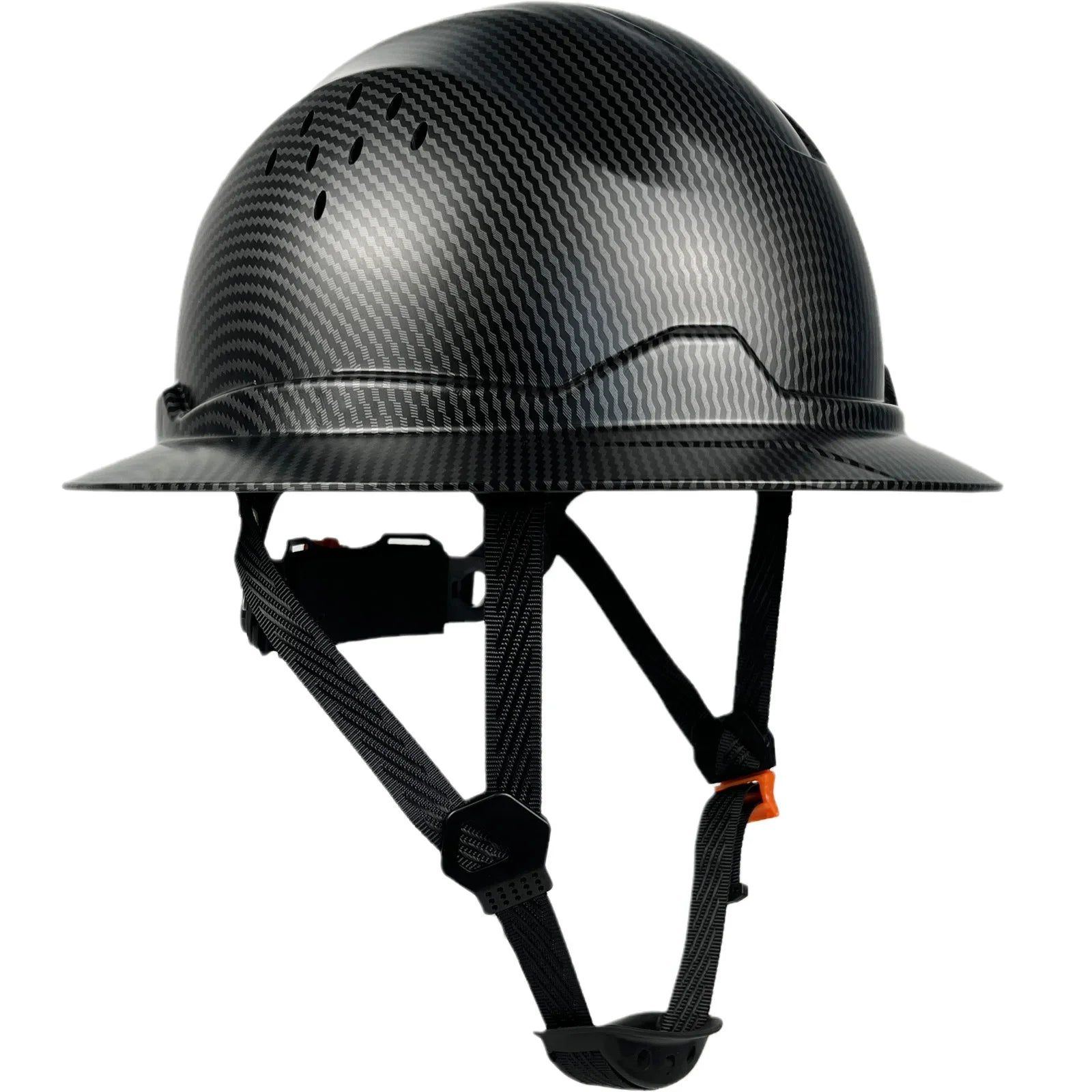 Full Brim Hard Hat - ANSI Approved HDPE Safety Helmet, Adjustable ...