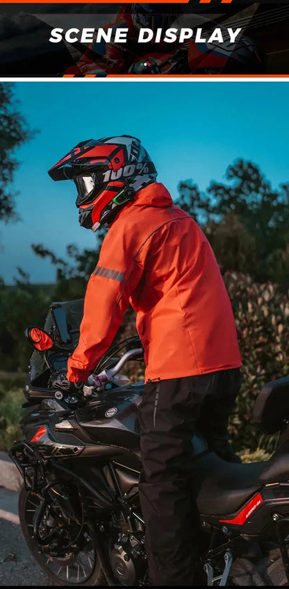 Motowolf Waterproof Motorcycle Rain Suit