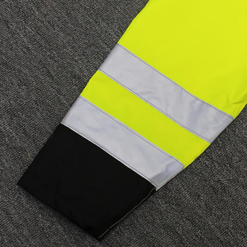 High Visibility Reflective Raincoat and Pants Waterproof Safety Workwear