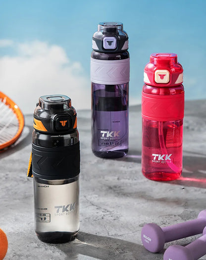 Durable Tritan Water Bottle with Straw