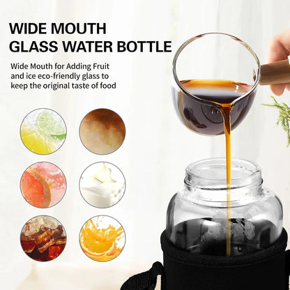 Glass Water Bottle