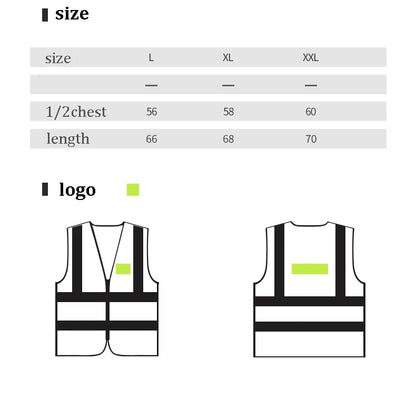 Reflective Mesh Safety Vest with Pockets