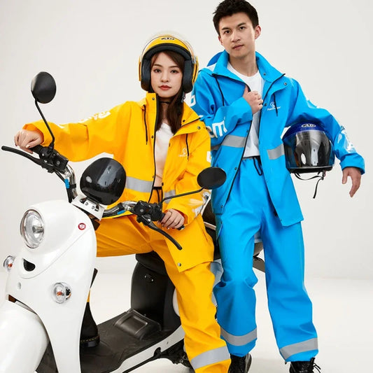 Winter Thicken Plush Raincoat Suit