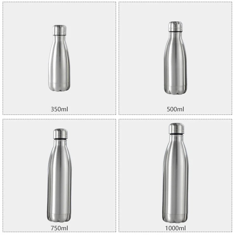 Stainless Steel 1 Liter Water Bottle
